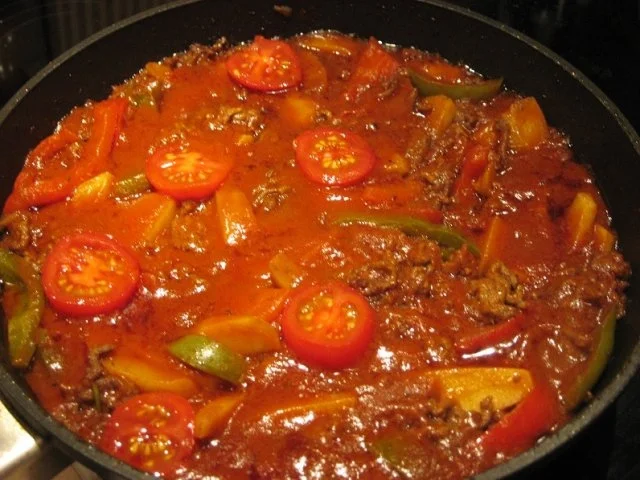 Delikate Hackschmorpfanne - Rezept