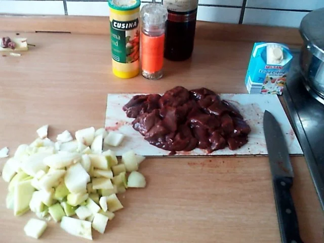 Apfel-Zwiebel Leber mit Kartoffelstampf - Rezept - Bild Nr. 3