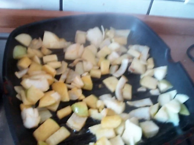 Apfel-Zwiebel Leber mit Kartoffelstampf - Rezept - Bild Nr. 4