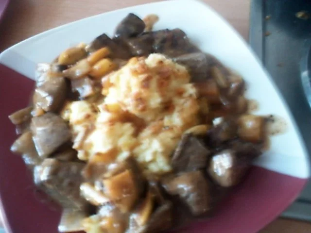 Apfel-Zwiebel Leber mit Kartoffelstampf - Rezept - Bild Nr. 10