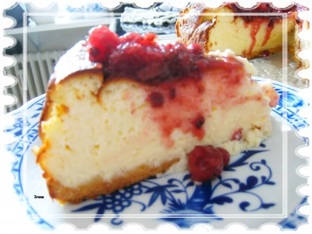 Käsekuchen mit Obstspiegel - Rezept