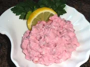 Salatbar:  roter HERINGSALAT - Rezept