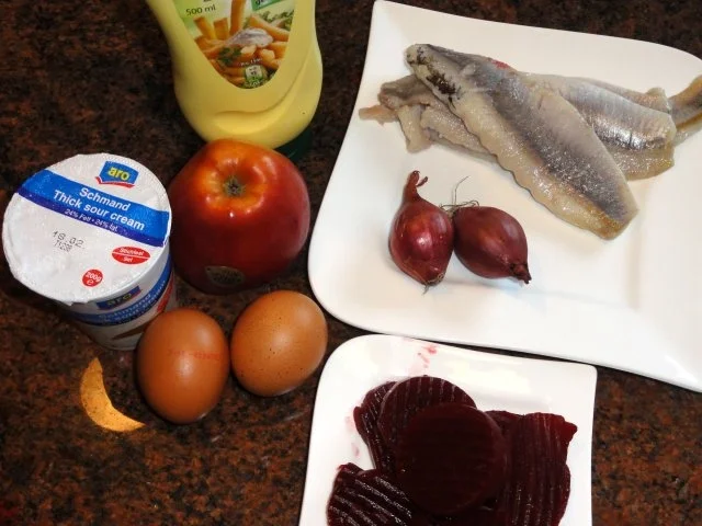 Salatbar:  roter HERINGSALAT - Rezept - Bild Nr. 2