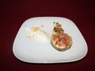 Gebackene Feigen mit Pistazien-Walnuss-Sirup an Weißweinschaum - Rezept