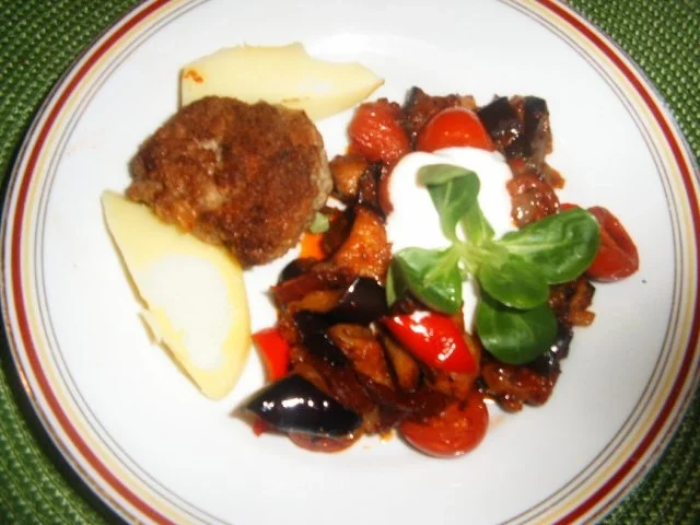 Rezept: Aubergingemüse Aubergingemüse - Rezept