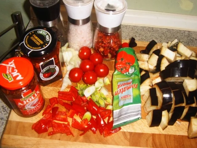 Rezept: Aubergingemüse Bild Nr. 2 Aubergingemüse - Rezept - Bild Nr. 2