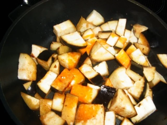 Rezept: Aubergingemüse Bild Nr. 4 Aubergingemüse - Rezept - Bild Nr. 4