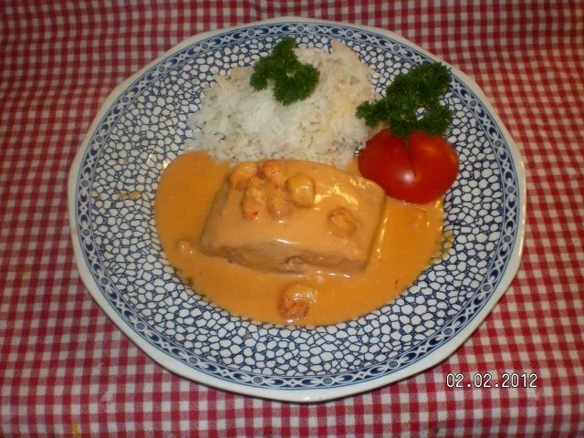 Rezept: Lachsfilet mit Flusskrebsen Lachsfilet mit Flusskrebsen - Rezept