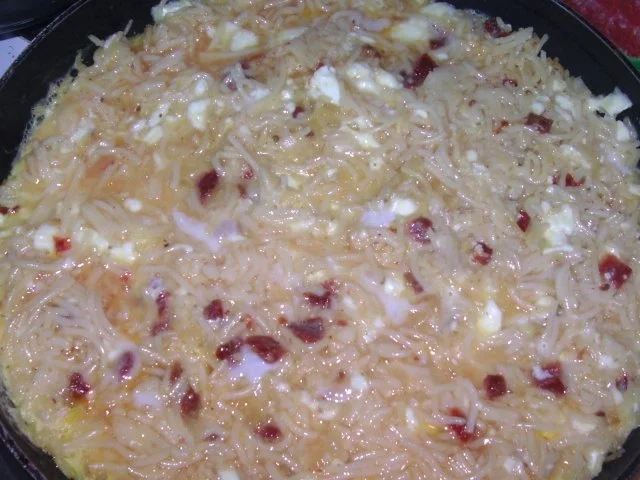 Nudeltortilla (die 2.) - Rezept