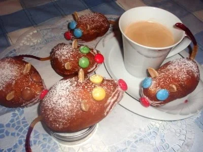 Faschingsmäuse aus Krapfenteig - Rezept - Bild Nr. 5