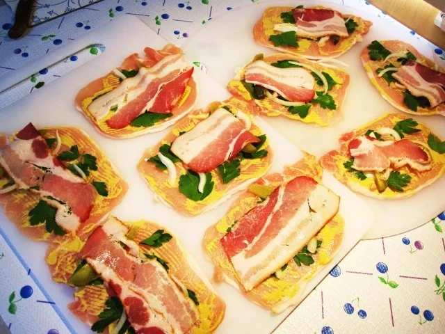 Rezept: Schweine-Röllchen aus meiner Versuchsküche ... Bild Nr. 6 Schweine-Röllchen aus meiner Versuchsküche ... - Rezept - Bild Nr. 6