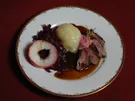 Rehrücken mit Thüringer Klößen und Apfelrotkraut (Thüringen) - Rezept