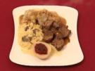 Geschmorte Rehkeule auf gestovtem Trüffel-Spitzkohl, Grüne Kartoffelklöße (Franziska Menke) - Rezept