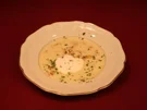 Kartoffelcremesuppe mit Krabben - Rezept