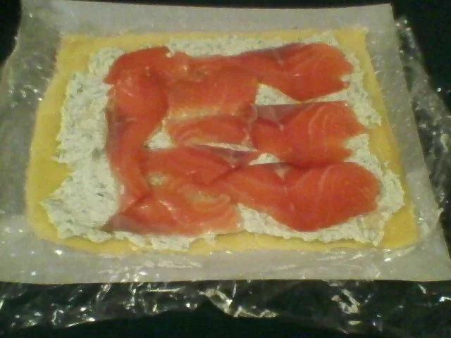 Käserolle mit kalt geräucherten Lachs - Rezept - Bild Nr. 4