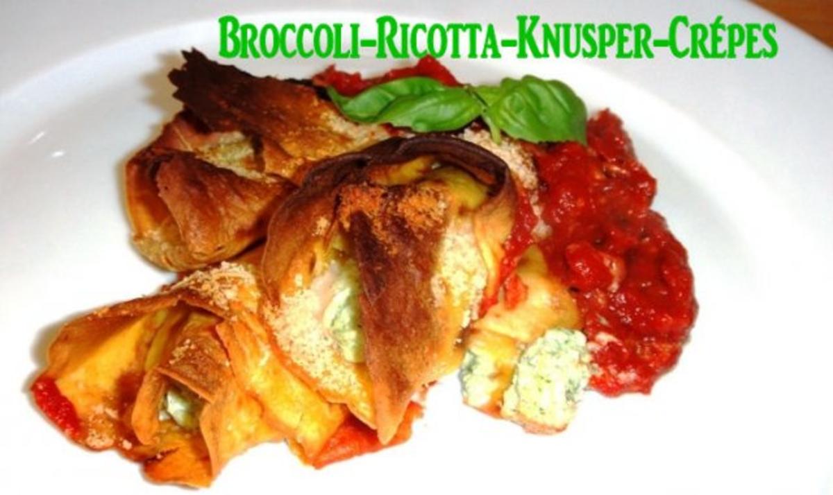 Bilder für Broccoli-Ricotta - Knusper-Crépes - Rezept