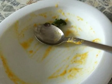 Karottencremesuppe mit Apfel, Ingwer und Koriander - Rezept - Bild Nr. 3