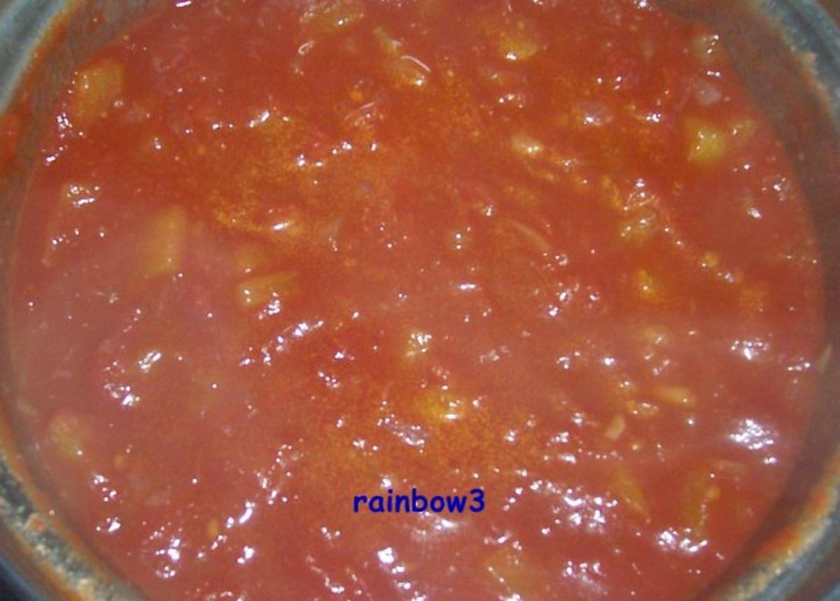 Kochen: Mozzarella-Ravioli mit Tomaten-Paprika-Sauce - Rezept - Bild Nr. 4