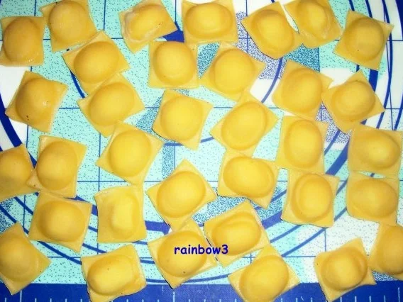 Rezept: Kochen: Mozzarella-Ravioli mit Tomaten-Paprika-Sauce Bild Nr. 7 Kochen: Mozzarella-Ravioli mit Tomaten-Paprika-Sauce - Rezept - Bild Nr. 7