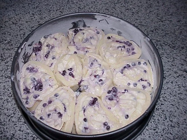 Rosenkuchen mit Apfel-Quark - Rezept