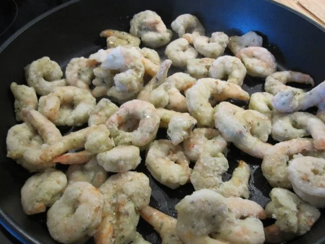 Rezept: Garnelen im Spaghetti-Ruccola-Bett Bild Nr. 4 Garnelen im Spaghetti-Ruccola-Bett - Rezept - Bild Nr. 4