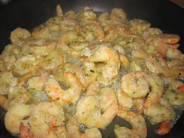 Rezept: Garnelen im Spaghetti-Ruccola-Bett Bild Nr. 5 Garnelen im Spaghetti-Ruccola-Bett - Rezept - Bild Nr. 5