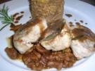 Schweinemedaillons mit Kastanien-Cognac-Kaffee-Sauce an Kaffeerisotto - Rezept