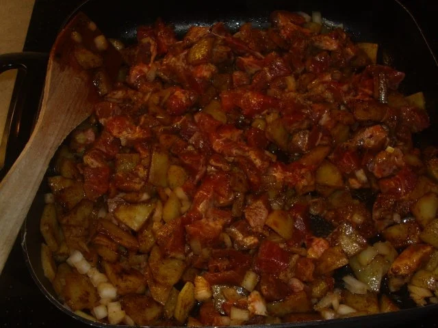 Schweinefleisch-Kartoffel-Pfanne - Rezept - Bild Nr. 4