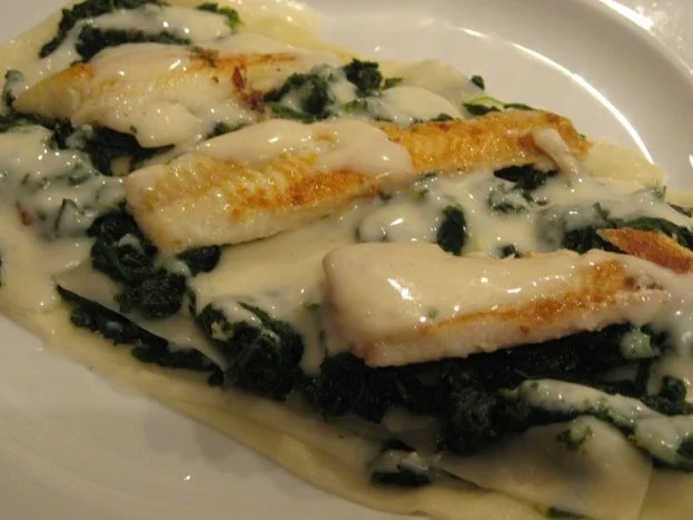 Rezept: Schollen-Spinat-Lasagne Schollen-Spinat-Lasagne - Rezept