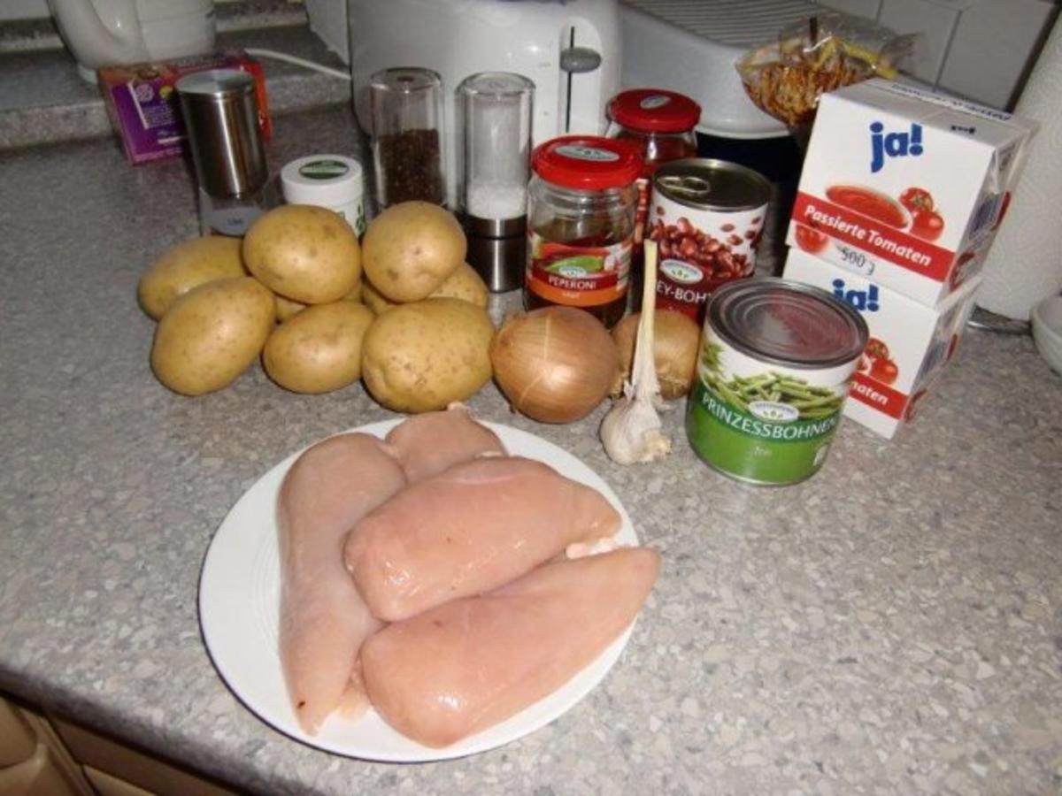 Scharfer Kartoffelauflauf mit Hühnchen à la Heiko - Rezept - Bild Nr. 2