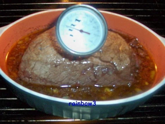 Rezept: Kochen: Rinderbraten mit Rotwein-Zwiebel-Sauce Bild Nr. 7 Kochen: Rinderbraten mit Rotwein-Zwiebel-Sauce - Rezept - Bild Nr. 7