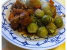 Gulasch Rosenkohl und Knödel - Rezept