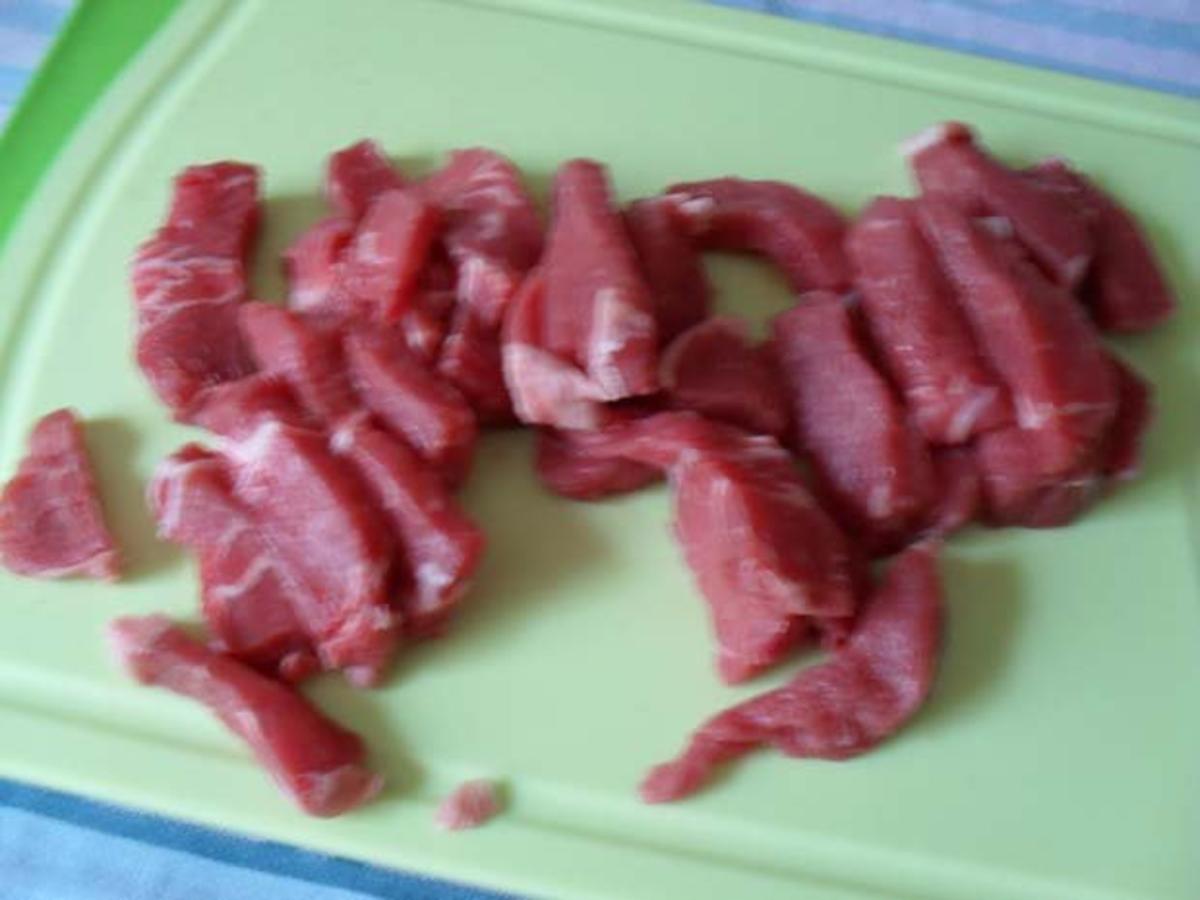 Rindfleisch scharf - aus dem Wok mit Gemüse - Rezept - Bild Nr. 2