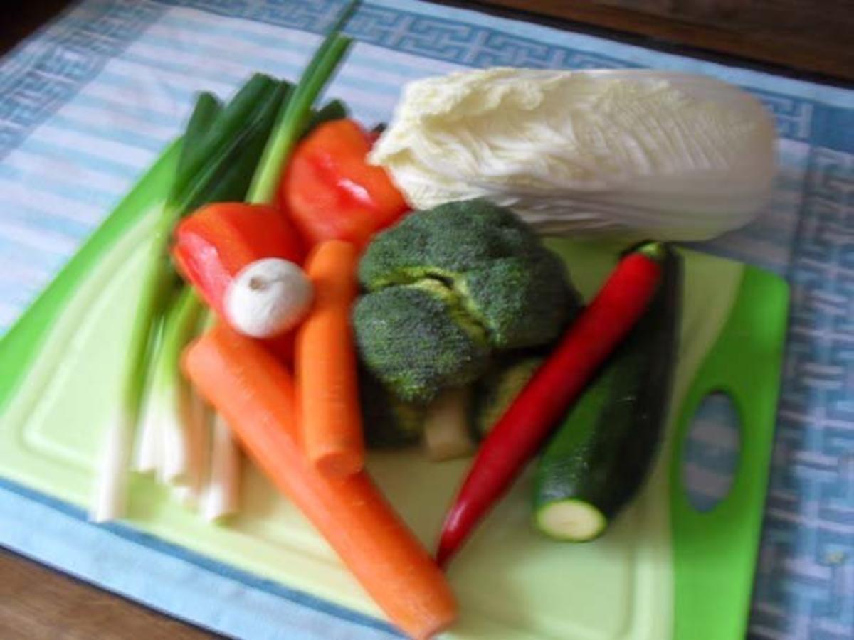 Rindfleisch scharf - aus dem Wok mit Gemüse - Rezept - Bild Nr. 4