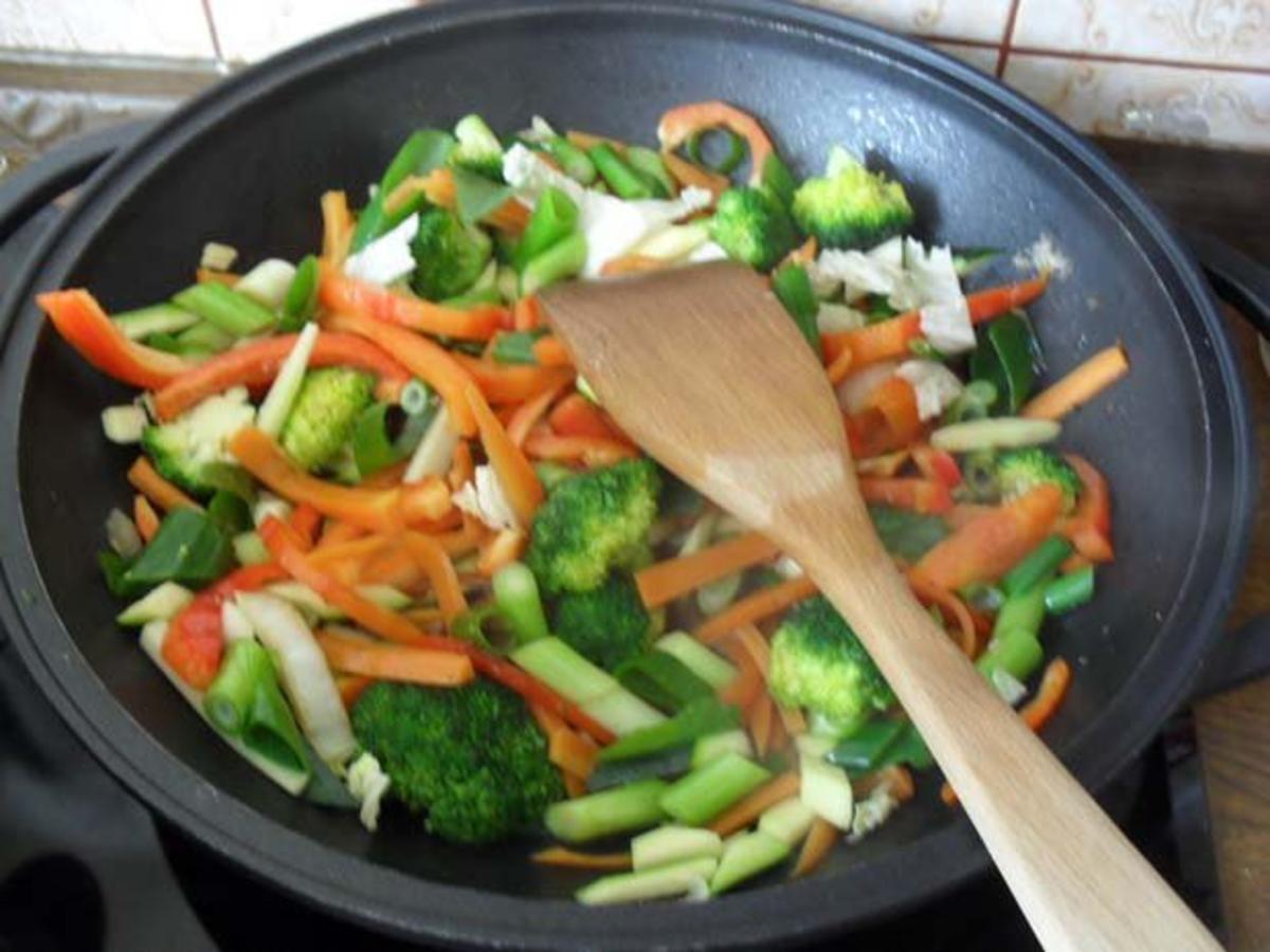 Rindfleisch scharf - aus dem Wok mit Gemüse - Rezept - Bild Nr. 6