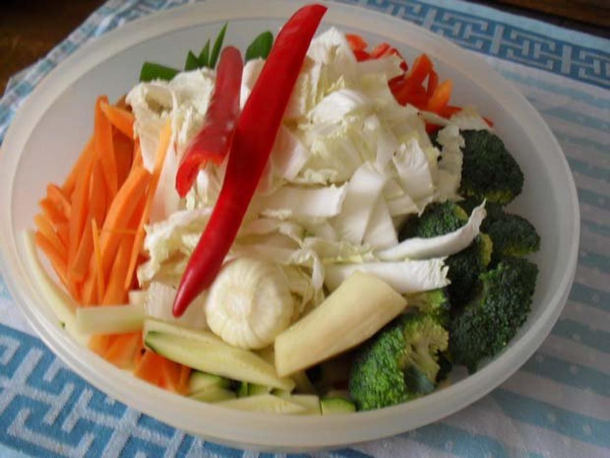 Rindfleisch scharf - aus dem Wok mit Gemüse - Rezept - Bild Nr. 5