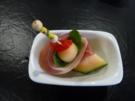 Fingerfood Melone Schinken - Rezept