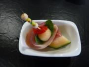 Fingerfood Melone Schinken - Rezept