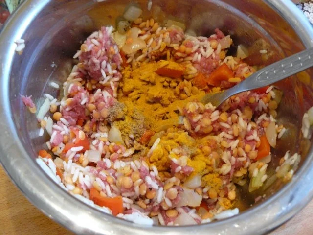 Rezept: Gefüllte Paprikaschoten arabisch mit Joghurt Bild Nr. 9 Gefüllte Paprikaschoten arabisch mit Joghurt - Rezept - Bild Nr. 9