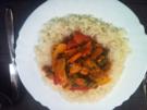 Puten-Paprika-Geschnetzeltes mit Rucola - Rezept