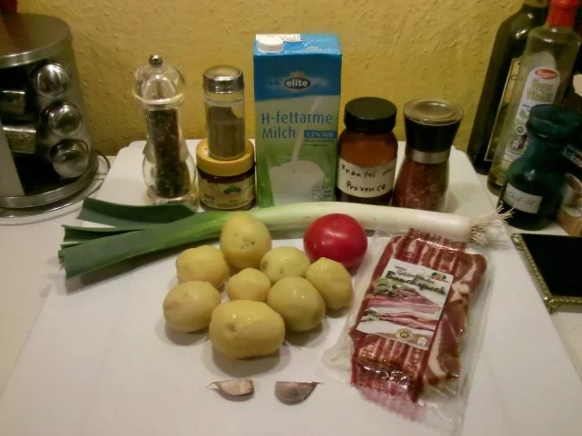 Rezept: Kartoffeln: Lauch-Kartoffel-Speckauflauf Bild Nr. 2 Kartoffeln: Lauch-Kartoffel-Speckauflauf - Rezept - Bild Nr. 2