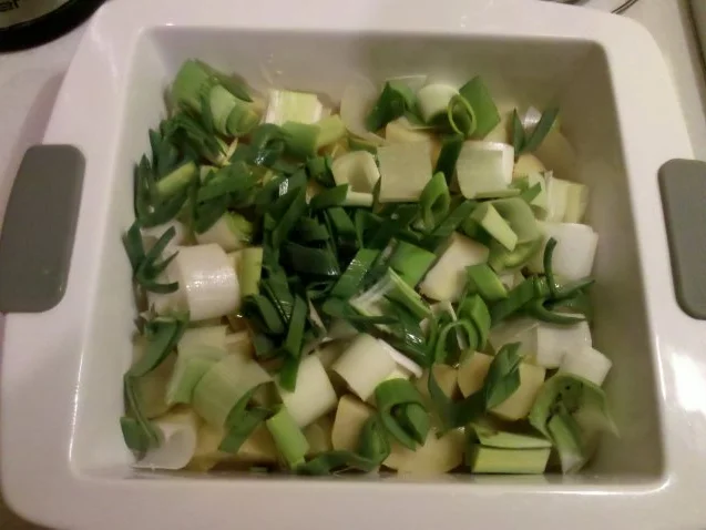 Rezept: Kartoffeln: Lauch-Kartoffel-Speckauflauf Bild Nr. 3 Kartoffeln: Lauch-Kartoffel-Speckauflauf - Rezept - Bild Nr. 3