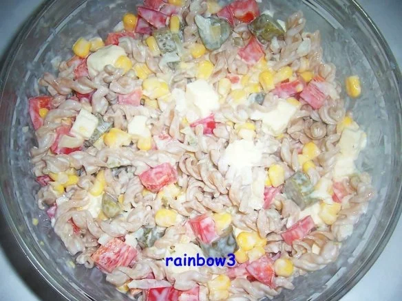 Salat: Bunter Nudelsalat II - Rezept