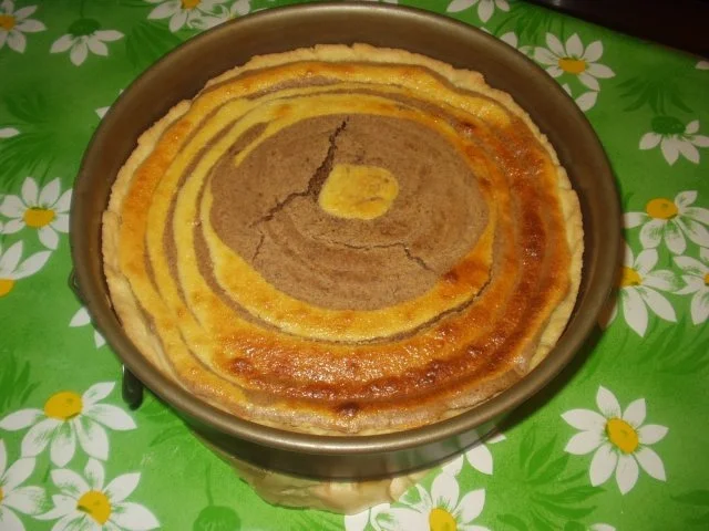 Zebra-Schoko-Käsekuchen - Rezept