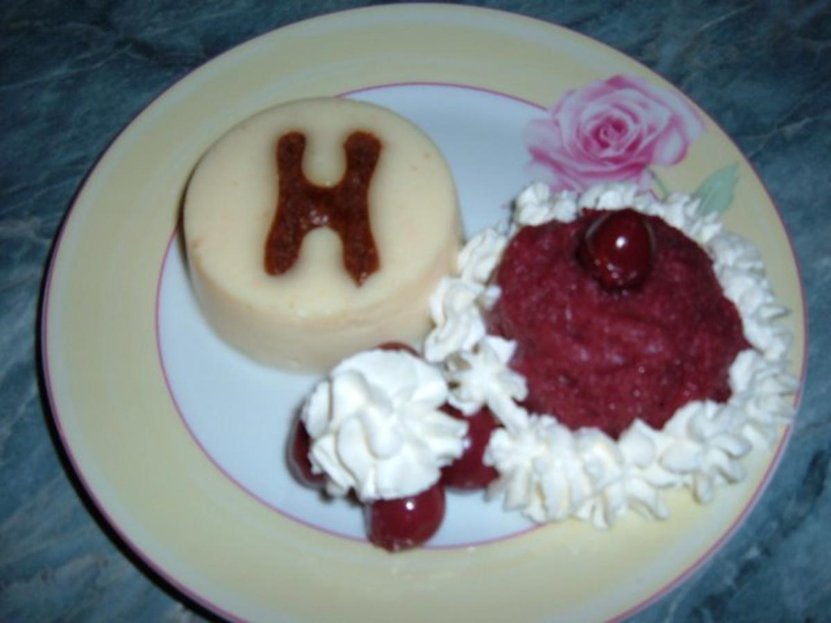 Dessert : Vanillepudding mit Kirschgelee - Rezept - Bild Nr. 11