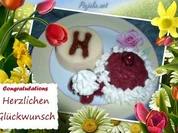 Dessert : Vanillepudding mit Kirschgelee - Rezept
