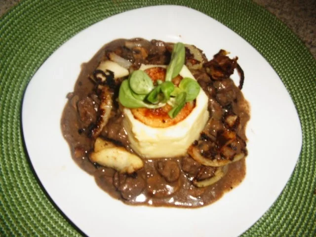 Champignon-Hähnchenleberpfanne - Rezept