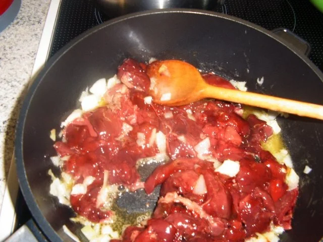 Champignon-Hähnchenleberpfanne - Rezept - Bild Nr. 4