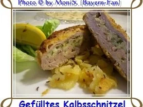 Rezept: Gefülltes Kalbsschnitzel Bild Nr. 3 Gefülltes Kalbsschnitzel - Rezept - Bild Nr. 3