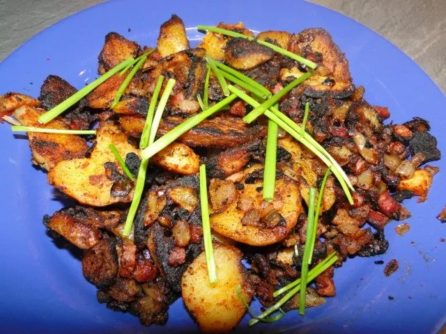 Rezept: Beilage: Meine knusprigen Bratkartoffeln so wie bei Muttern, bei mir noch mit Ingwer Beilage: Meine knusprigen Bratkartoffeln so wie bei Muttern, bei mir noch mit Ingwer - Rezept